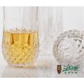 Haonai 210691 glassware diamond beer glass/emboss whisky glass